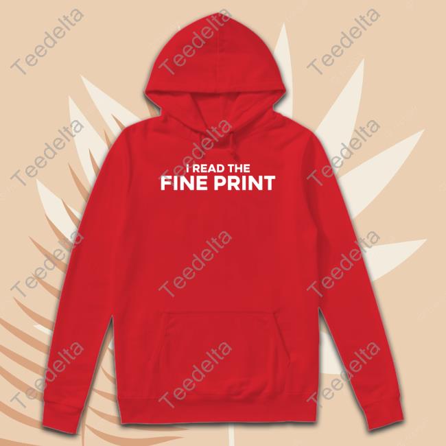 Erika Kullberg Wearing I Read The Fine Print Long Sleeve T Shirt