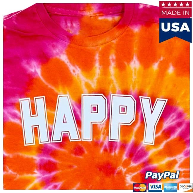 Sunshine Sisters Merch Happy Orange Blossom Swirl Tie-Dye Shirt