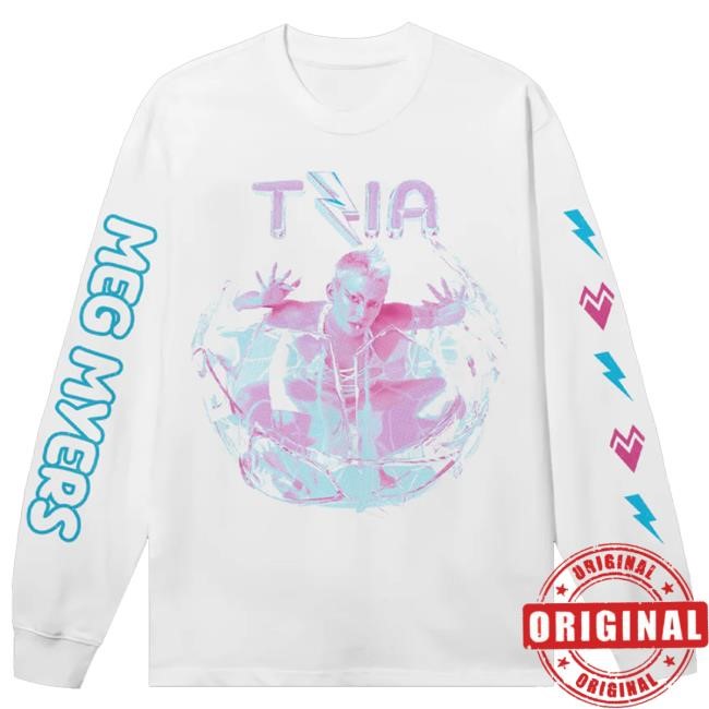Sumerian Records Merch Meg Myers Tzia Album Art White Long Sleeve Hoodie