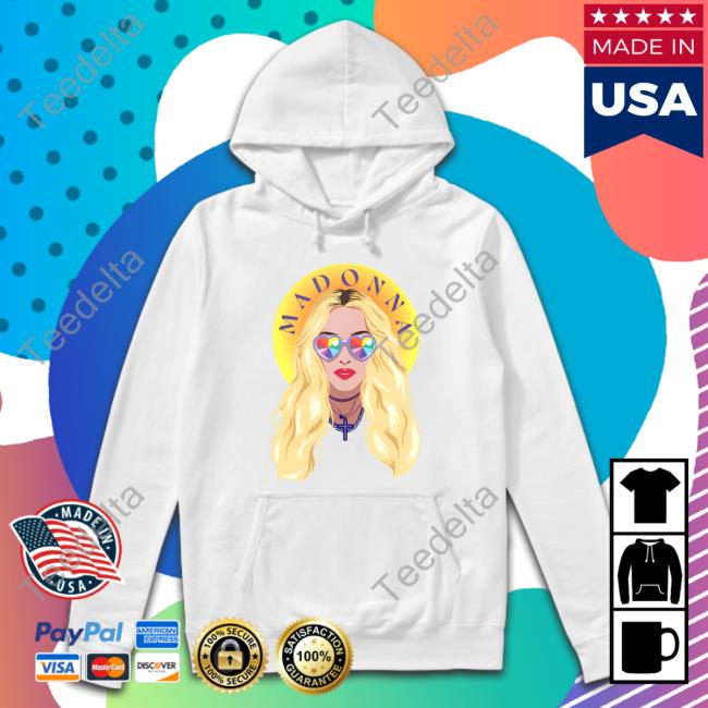 Madonna Merch Pride Heart Eyes Tee Shirt Madona Pride Heart Eyes Tee