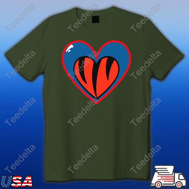 Cinclothingco Pray For Damar Cincinnati Buffalo Heart Shirt