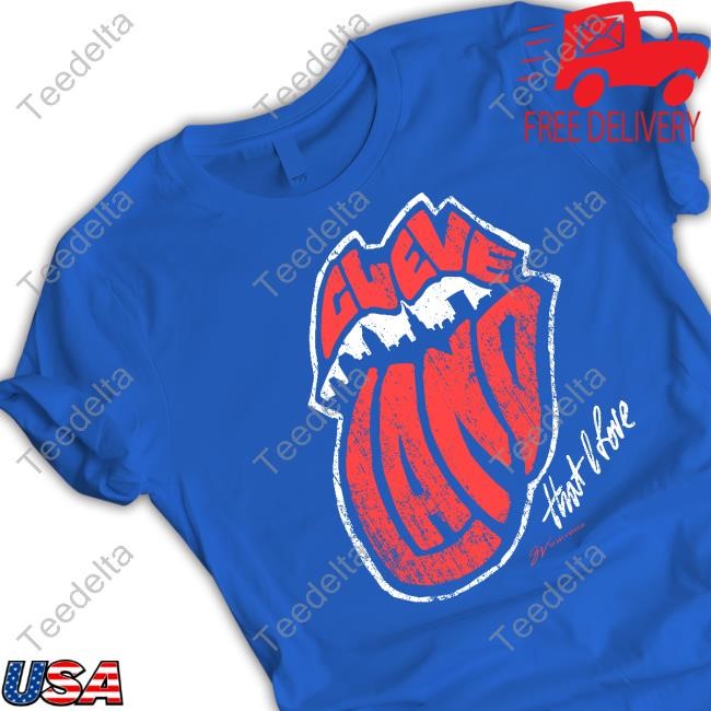 Official Gv Art + Apparel Cleveland That I Love Crewneck Sweatshirt