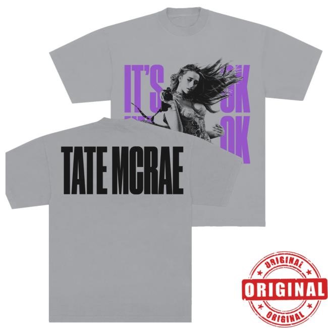 Trending Tate Mcrae Merch Store It's Ok, I'm Ok Hooded Sweatshirt