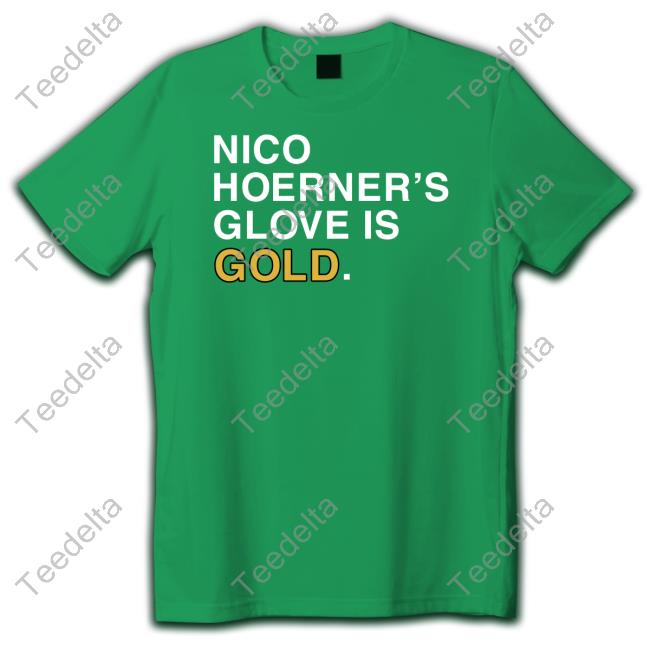 Nico Hoerner's Glove Is Gold Hooded Sweatshirt Obviousshirts Nico Hoerner's Glove Is Gold Tee Shirt