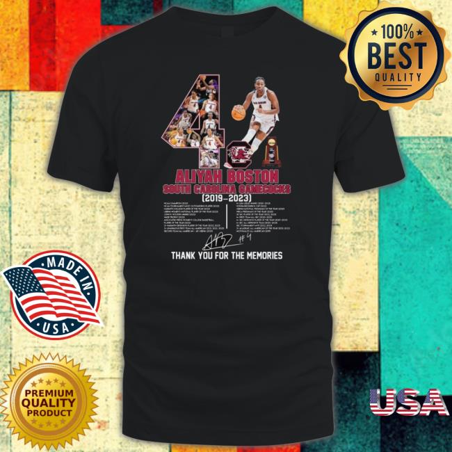 Aliyah Boston South Carolina Gamecocks 2019 2023 Thank You For The Memories shirt