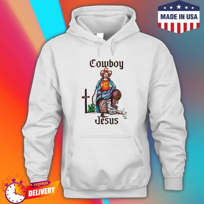 Cowboy Jesus Svg Funny Christian Western Cowboy shirt, hoodie, tank top, sweater and long sleeve t-shirt