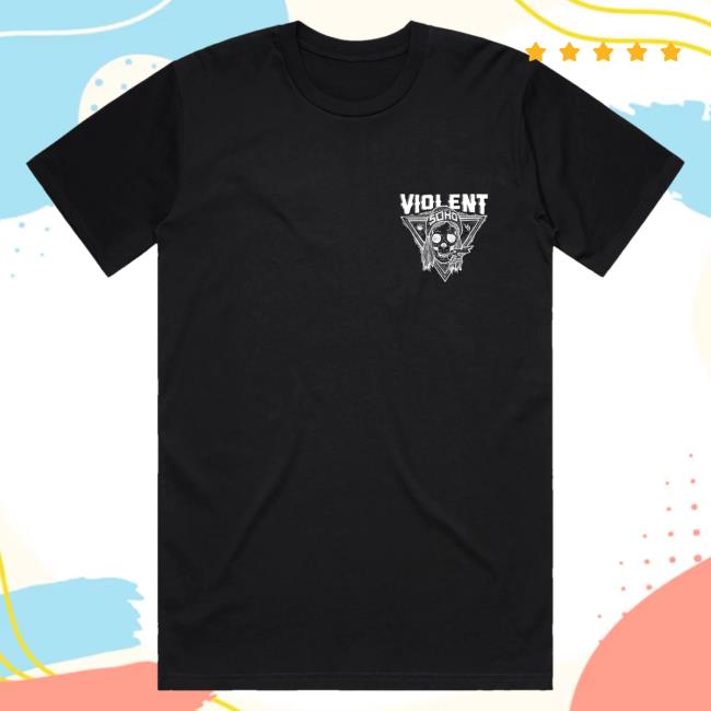 Official 24Hundred Violent Soho Blazin' Skull Popover Shirt Black 24 Hundred