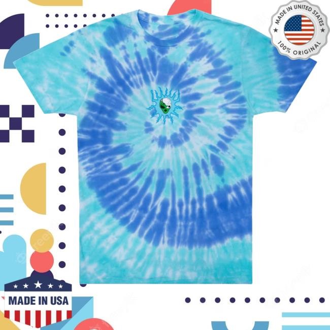 Ripndip Wizard Blue Aqua Spiral Dye Long Sleeve