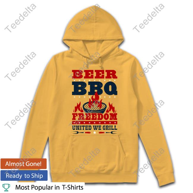 Yumimain Beer Bbq Freedom United We Grill T Shirt Beer Bbq Freedom United We Grill Shirt