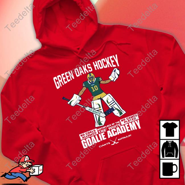 Weekbubble Store Green Oaks Hockey Tre White Goalie Academy T-Shirt