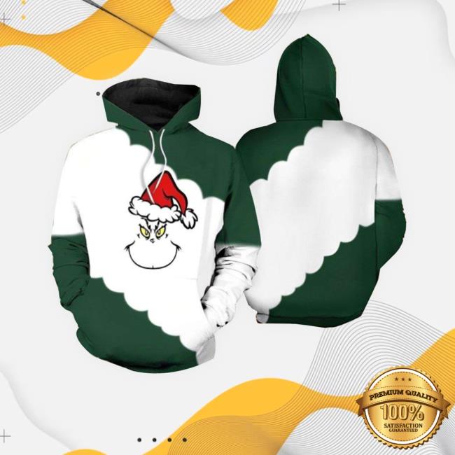 Official Grinch Santa Hat Funny Christmas Hoodies, The Grinch Funny