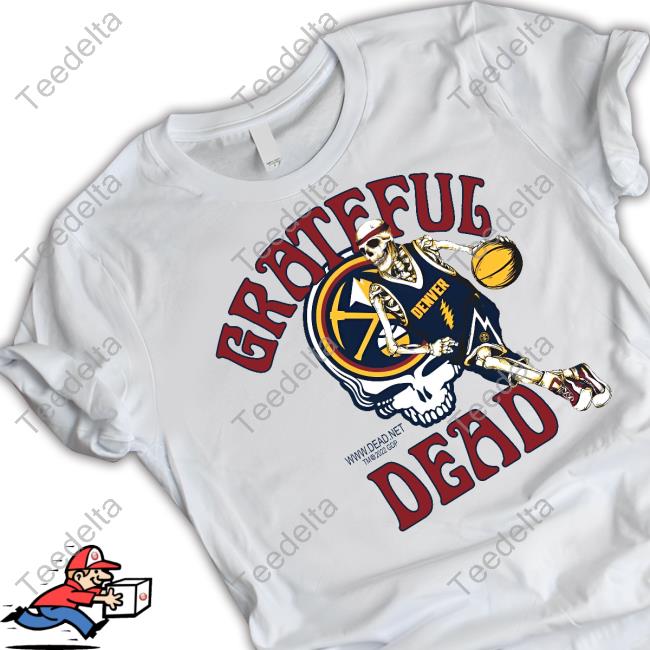 Michael Malone Holding Grateful Dead Denver Nuggets Skull Skeleton Sweatshirt