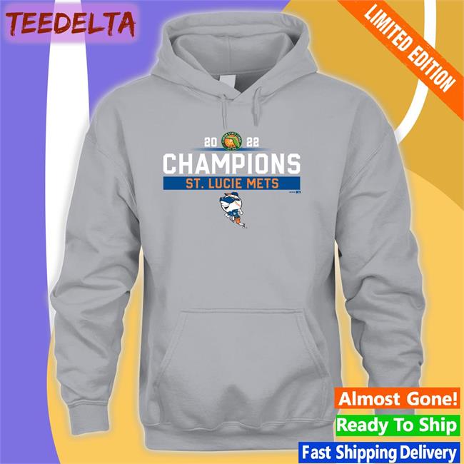 St. Lucie Mets Official Store St Lucie Mets 2022 Champions Hooded Sweatshirt Stluciemets