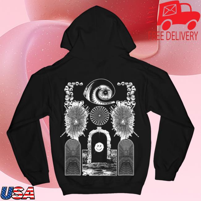 Official Louis Tomlinson Merch Store Louis Tomlinson Portal Black Popover Sweatshirt LouisTomlinson Apparel Clothing Shop