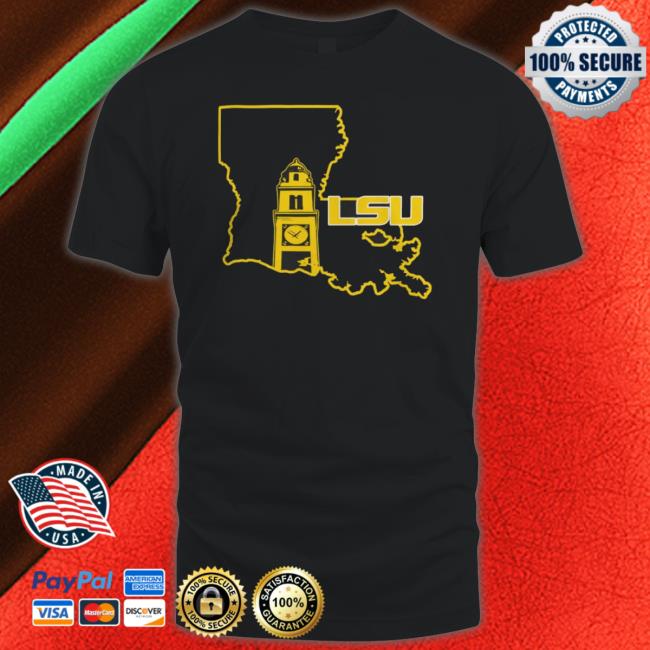 Lsu State Building Icon shirt Mens