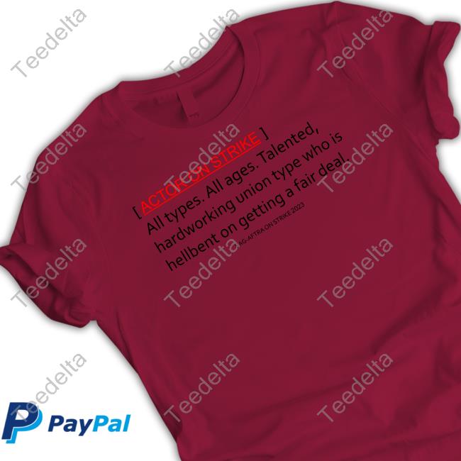 Actor On Strike Sag-Aftra On Strike 2023 Sweatshirt