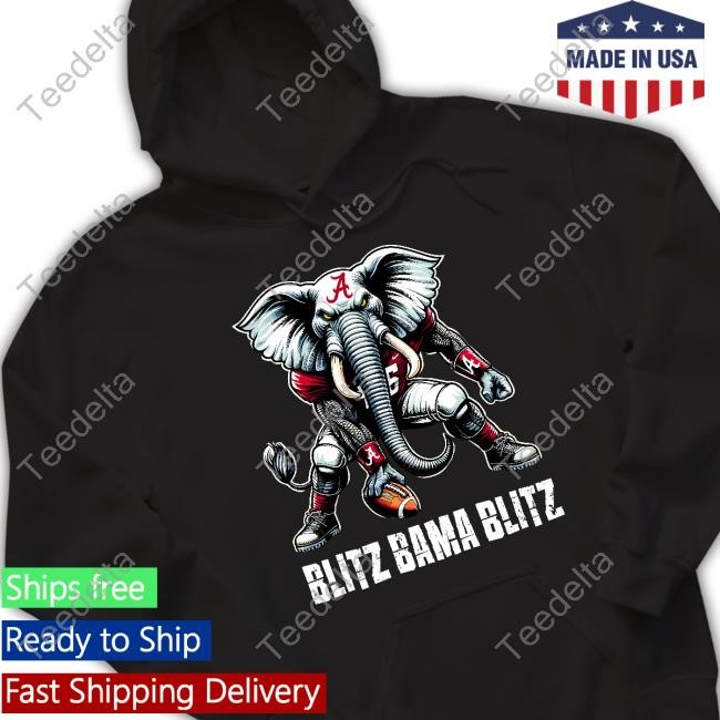 Blitz Bama Blitz Alabama Muscular Elephant Mascot T Shirt Blitz Bama Blitz Alabama Muscular Elephant Mascot Shirt