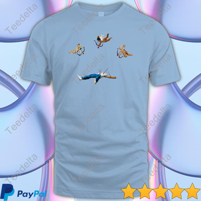 Cupid Shooting Heart To Man Shirts