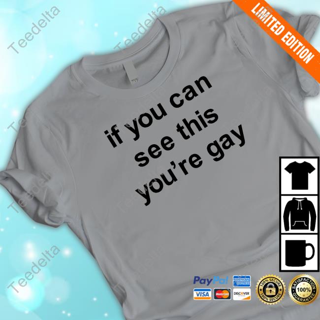Pizzaslime If You Can See This You're Gay Sweatshirt
