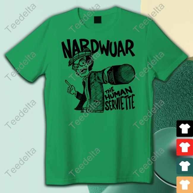 Nardwuar Mic The Human Serviette Shirt