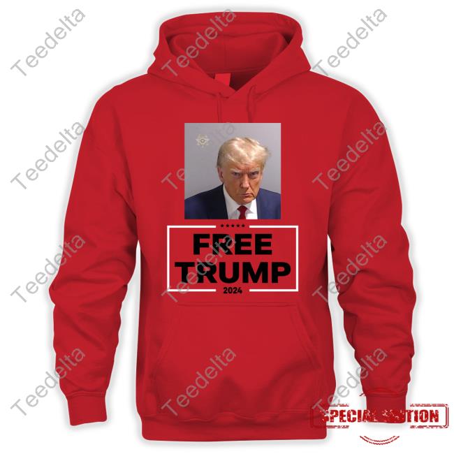 Darren Grimes Wearing Trump Mugshot Free Trump 2024 Shirt