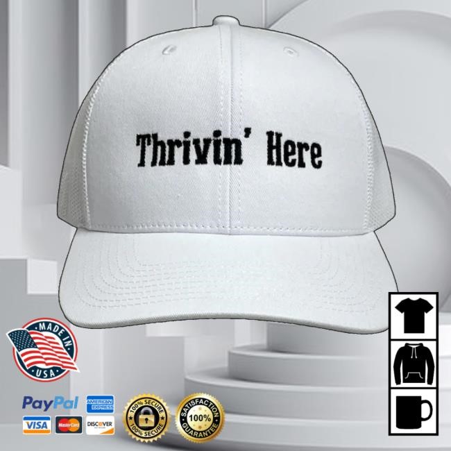 Gavinadcockmusic Merch White Thrivin' Hat