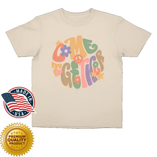 The Beatles Come Together Beige Hoodie
