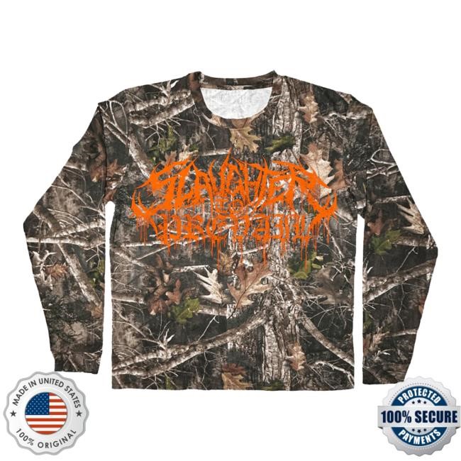 First Blood Merch Slaughter To Prevail Camo White Mask Unisex Sweatshirt Slaughter To Prevail Official