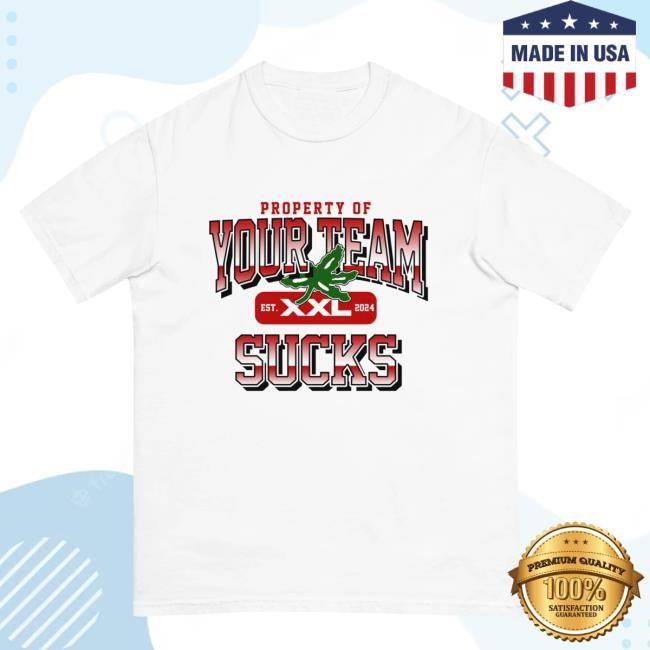 Snarp Store Your Team Sucks Buckeyes Hooded Sweatshirt