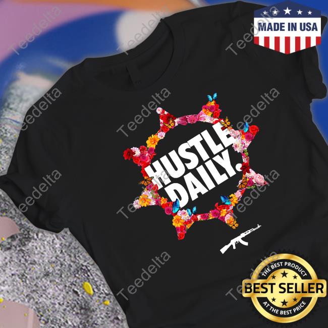 Hustle Daily Rose Circle Tee Shirt