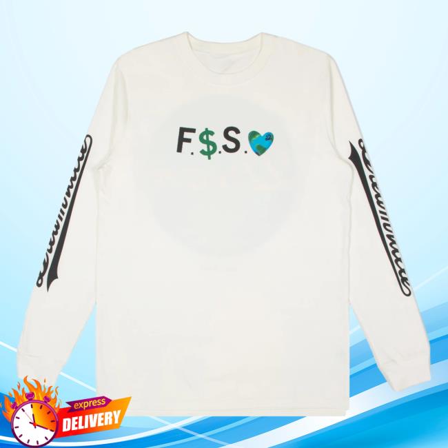 Official Dreamville Merch Fuck Money Save Earth Long Sleeve Tee Cream Dreamville Records
