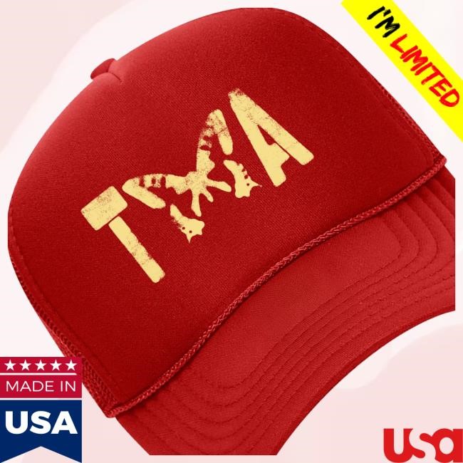 Taylor Acorn Merch Store Ta Butterfly Red Trucker Hat