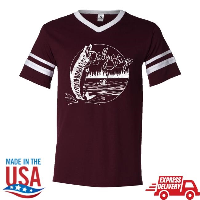 Billystrings Store Fishing Maroon Jersey