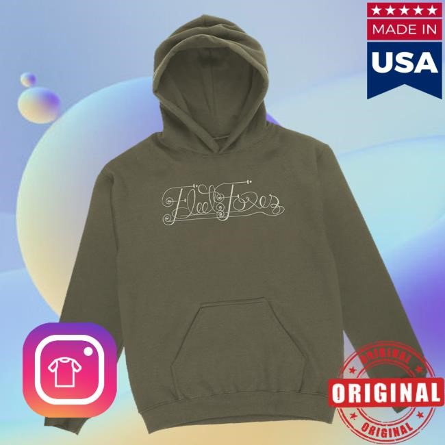 Trending Fleet Foxes Merch Store Cursive Embroidered Pullover Shirt