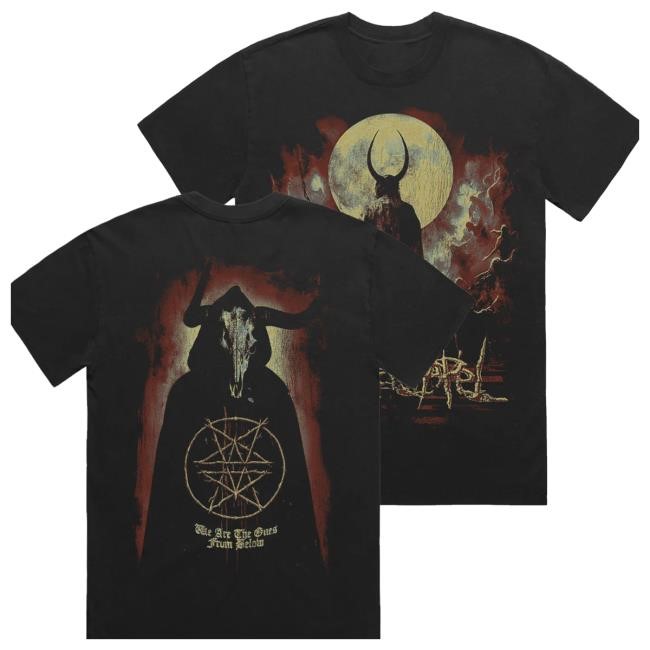 Whitechapel Merch Store From Below Faded Black Shirt