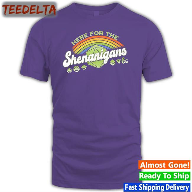 Mallofamerica Store Dungeons And Dragons Here For Shenanigans T-Shirt