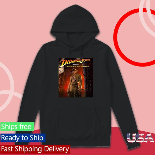 Official Poster Indiana Jones And The Temple Of Doom Vintage Sweatshirt