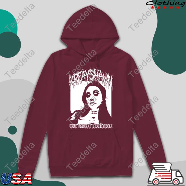 Official Kreayshawn T O B M True Oakland Black Metal Shirt Kreayshawn T O B M True Oakland Black Metal Shirt