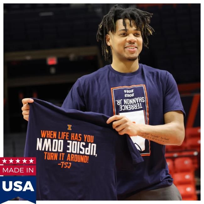 Gameday Spirit Merch Shop Store Upside Down Banner Tee