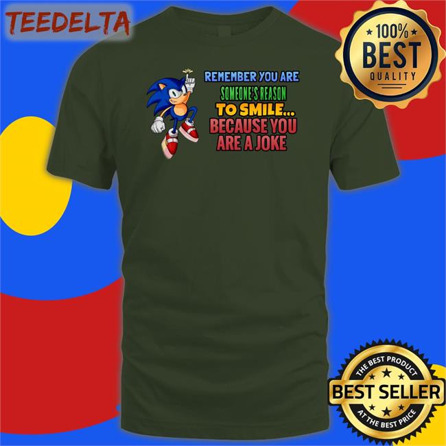Sonic Remember You Are Someone's Reason To Smile Because You Are A Joke T Shirt