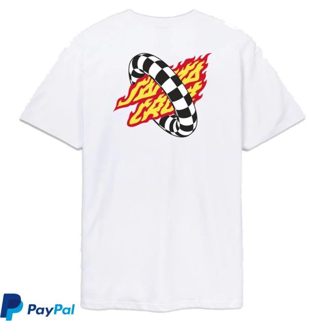 Official Welcomeleeds Merch Santa Cruz -Goal Flame T-Shirt White Hoodie