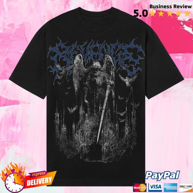 Revenge Official Merch Store Shop All Seeing Angel Hoodie Sweatshirt Black