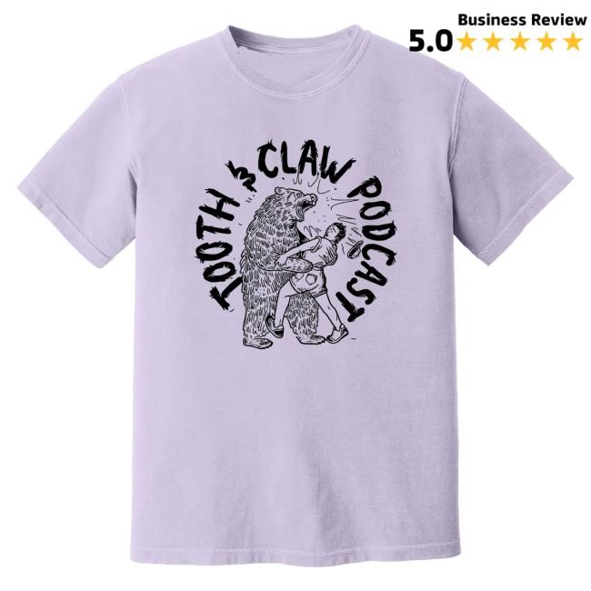 Tooth And Claw Merch Store Bear Hug T-Shirt Orchid Tee Shirt