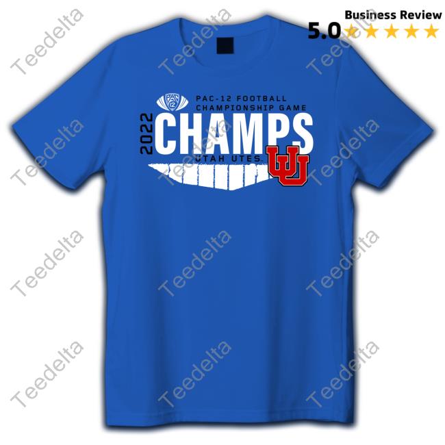Utah Utes 2022 Pac-12 Football Conference Champions Long Sleeve Tee