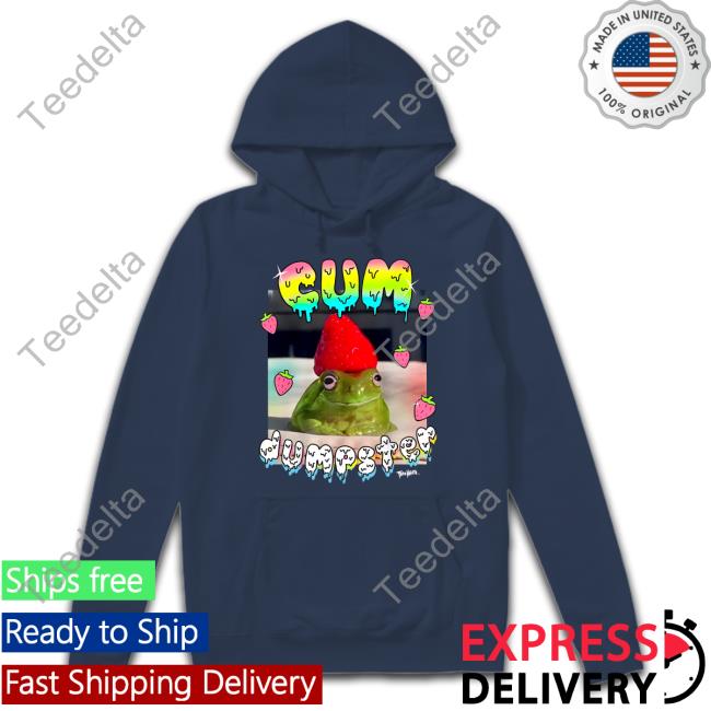Shirts With Threatening Auras Frog Cum Dumpster Hoodie