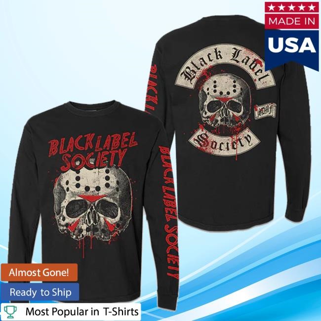 Official Black Label Society Merch Bls Halloween 2024 Long Sleeve Hooded Sweatshirt