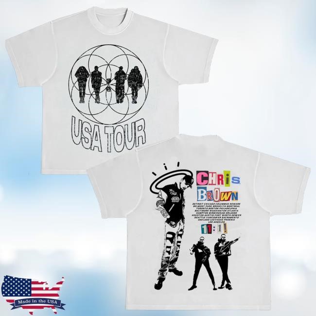 Official Chrisbrownworld Store Merch 11:11 Usa Tour Sweatshirt