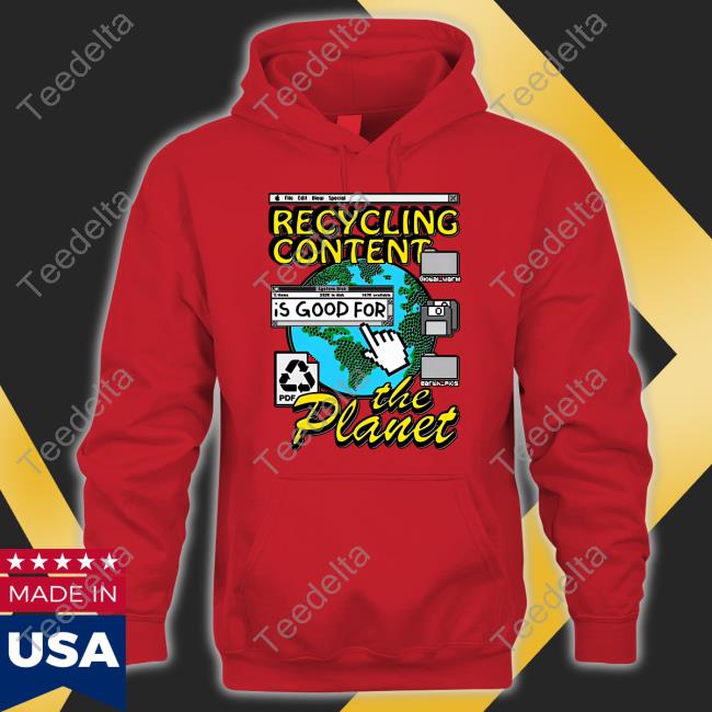 Thegoodshirts Recycling Content Is Good For The Planet T Shirts