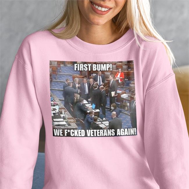 Aunt Crabby Calls Bullshit First Bump We Fucked Veterans Again Hoodie Senate Democrats
