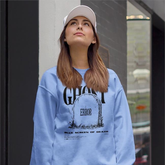 Ghost Error Blue Screen Of Death T Shirt